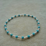 PULSERA ALYSA 2 PLATA TURQUEZA