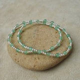 PULSERA ALYSA 2 PLATA PERIDOTO