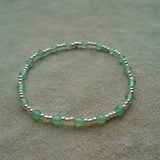 PULSERA ALYSA 2 PLATA PERIDOTO