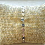 PULSERA MONEDAS-ESTRELLAS PLATA