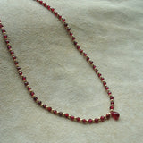 COLLAR GOTA GRANATE