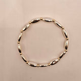 PULSERA AZIZA  PLATA ORO