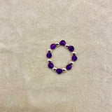 ANILLO ALYSA AMATISTA PLATA 1Y1