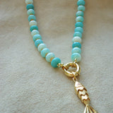COLLAR COLORES CELESTE NARANJA
