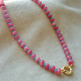COLLAR COLORES FUCSIA CELESTE