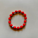PULSERA CORAL GOLDFILLED