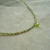 COLLAR GOTA PERIDOTO