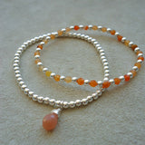 PULSERA PLATA ALYSA 1 CORNALINA