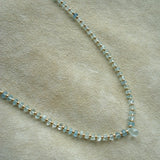 COLLAR GOTA AGUAMARINA