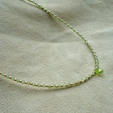 COLLAR GOTA PERIDOTO