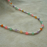COLLAR ALYSA 2 MULTICOLOR PLATA
