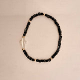 PULSERA MOSTACILLA NEGRA NACAR
