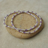 PULSERA ALYSA 2 PLATA AMATISTA