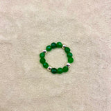ANILLO ALYSA VERDE PLATA 2