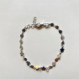 PULSERA MONEDAS-ESTRELLAS PLATA