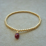 PULSERA PILAR GOTA GRANATE