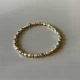 PULSERA AZIZA ORO 1 CUADRADO 1 CIRCULO