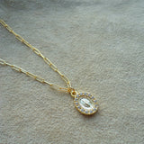 COLLAR GOLDFILLED VIRGEN CIRCON