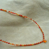 COLLAR GOTA CORNALINA