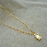 COLLAR GOLDFILLED VIRGEN CIRCON
