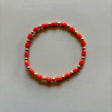 PULSERA CORAL GOLD FILLED ARROZ
