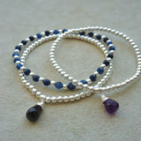 PULSERA PLATA ALYSA 1 AZUL