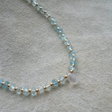 COLLAR GOTA AGUAMARINA