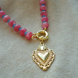 COLLAR COLORES FUCSIA CELESTE