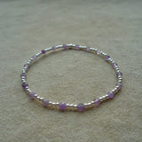 PULSERA ALYSA 2 PLATA AMATISTA