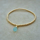 PULSERA PILAR GOTA AGUAMARINA