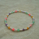 PULSERA ALYSA 2 PLATA PIEDRAS
