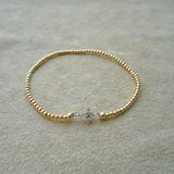 PULSERA CRUZ CIRCON CHICA