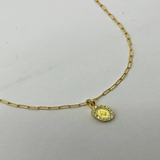 COLLAR GOLDFILLED VIRGEN CIRCON