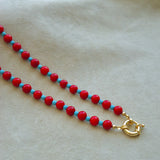 COLLAR VERANO CORAL TURQUESA