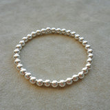PULSERA PILAR PLATA 4MM