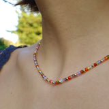 COLLAR MULTICOLOR GOLD FILLED