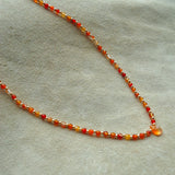 COLLAR GOTA CORNALINA