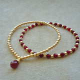 PULSERA PILAR GOTA GRANATE
