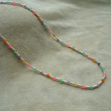 COLLAR ALYSA 2 MULTICOLOR PLATA