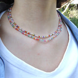 COLLAR MULTICOLOR PLATA