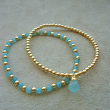 PULSERA PILAR GOTA AGUAMARINA
