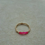 ANILLO PENELOPE CALCEDONIA FUCSIA