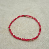 PULSERA ALYSA 4 CALCEDONIA FUCSIA