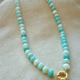 COLLAR COLORES CELESTE NARANJA