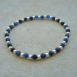 PULSERA PLATA ALYSA 1 AZUL