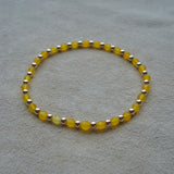PULSERA ALYSA 1 CALCEDONIA AMARILLA