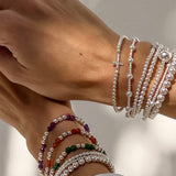 PULSERA PILAR PLATA 6MM