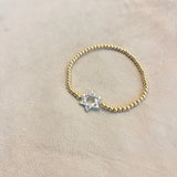 PULSERA CIRCON ORO ESTRELLA DE DAVID