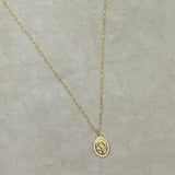 COLLAR GOLDFILLED VIRGEN GRANDE CIRCON