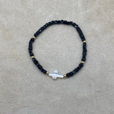 PULSERA MOSTACILLA NEGRA NACAR
